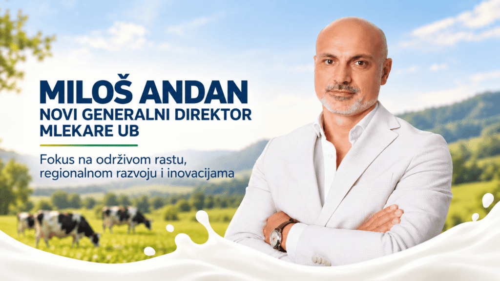 Miloš Andan novi generalni direktor Mlekare Ub